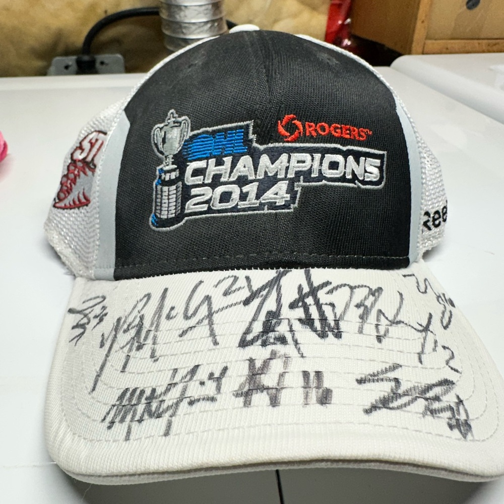 Guelph Storm OHL Champions 2014 Black and White Cap
